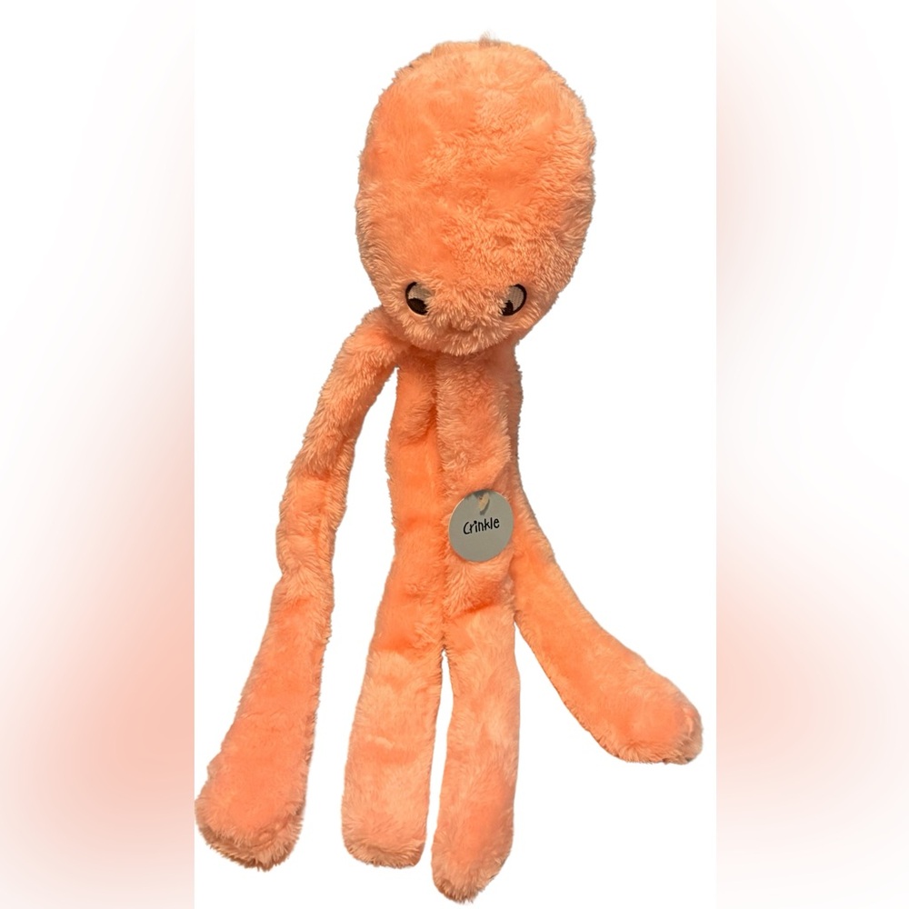 Plush Pink Octopus Toy For L/M/S Dog